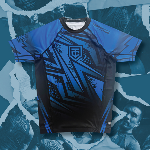 TC Comp V2 Short Sleeve Rash Guard Blue