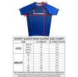 Philippine NoGi Jiu-Jitsu Team Short Sleeve Rash Guard Blue