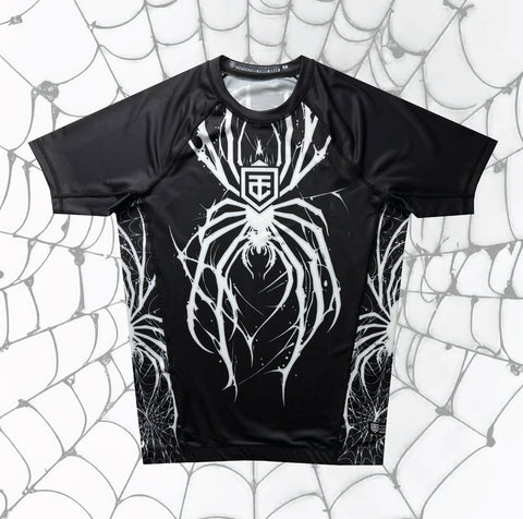 Spiderboy Short Sleeve Rash Guard Black