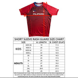 Philippine NoGi Jiu-Jitsu Team Short Sleeve Rash Guard Red