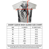 Spiderboy Short Sleeve Rash Guard White