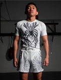 Spiderboy Short Sleeve Rash Guard White