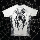 Spiderboy Short Sleeve Rash Guard White