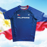 Philippine NoGi Jiu-Jitsu Team Short Sleeve Rash Guard Blue
