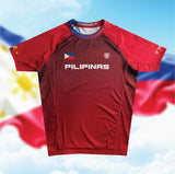 Philippine NoGi Jiu-Jitsu Team Short Sleeve Rash Guard Red