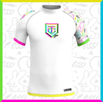 Y2Keti Short Sleeve White Rash Guard