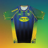 Brasil Football Short Sleeve Rash Guard